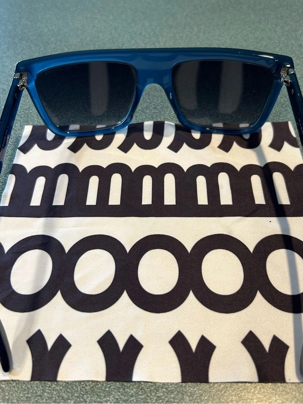Marc Jacobs Women's Square Blue Sunglasses
